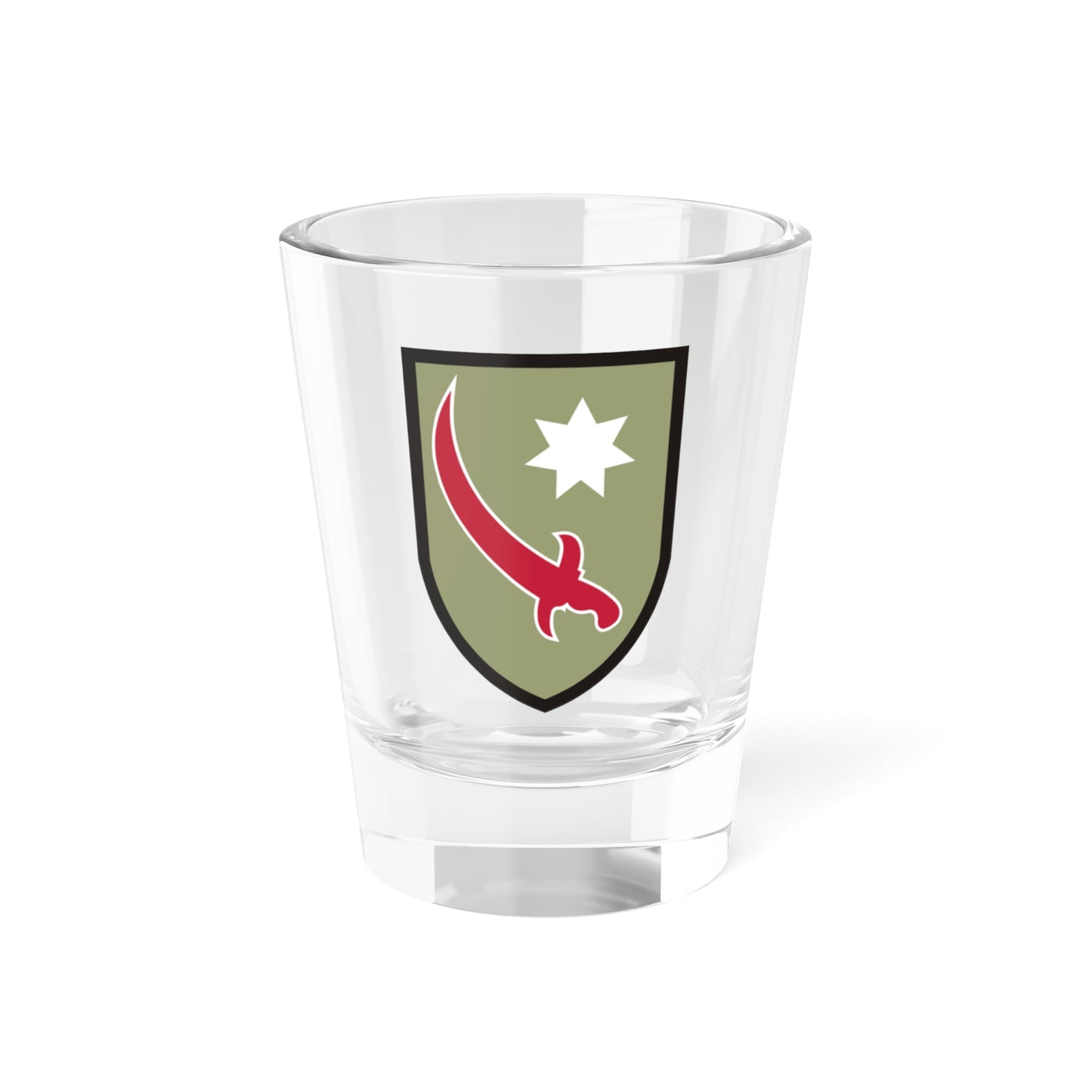 Verre à liqueur du commandement du service du golfe Persique (armée américaine) 1,5 oz