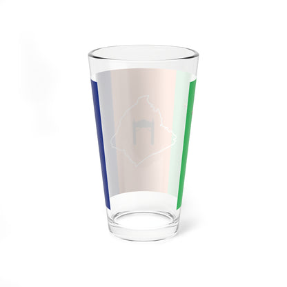 Bandera del municipio Capistrano Anzoategui (Venezuela) Pint Glass 16oz