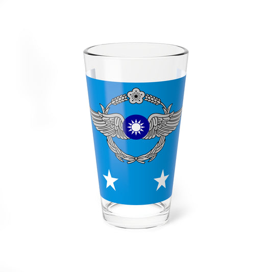 ROCAF Lieutenant Generals Flag 1981 (China) Pint Glass 16oz