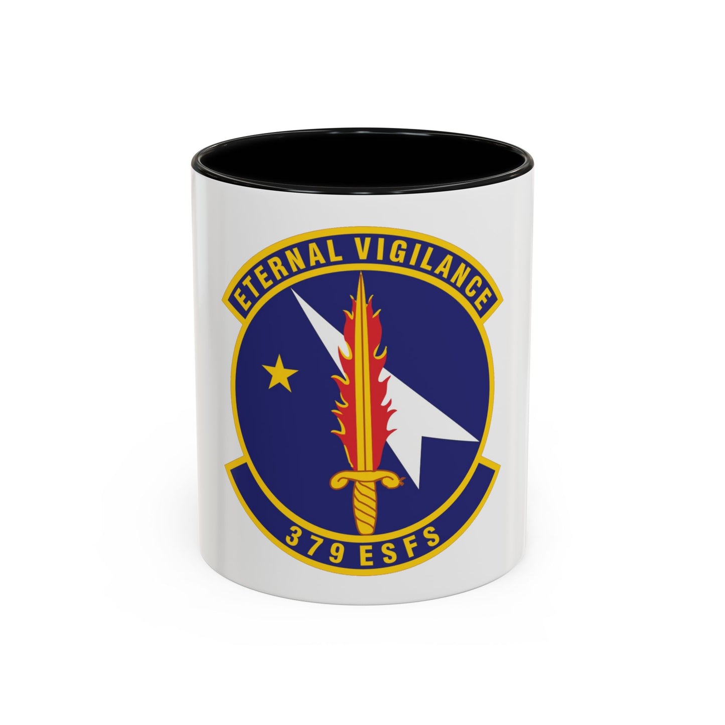 379th Expeditionary Security Forces Squadron (U.S. Air Force) Accent Coffee Mug