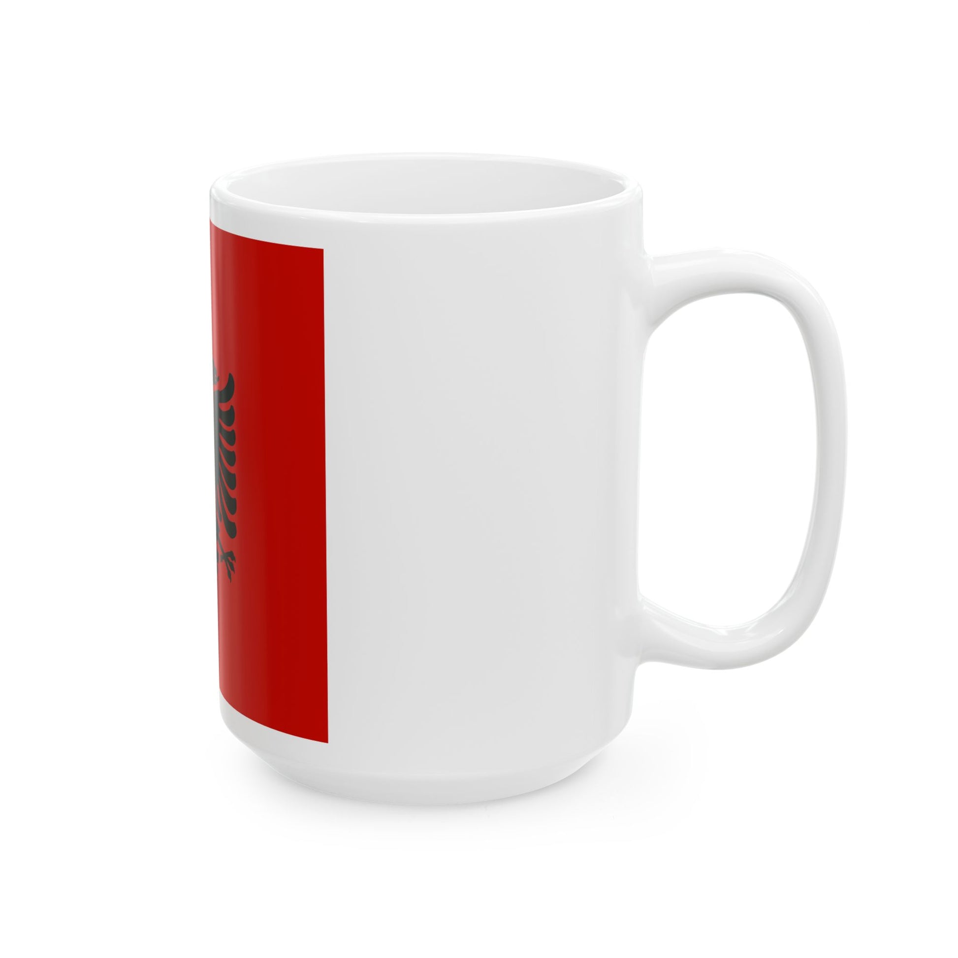 Presidential flag of Albania 1946 to 1992 - White Coffee Mug-Go Mug Yourself