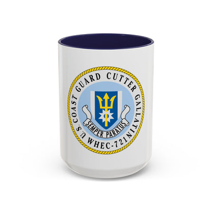 US Coast Guard Cutter Gallatin WHEC 721 (U.S. Coast Guard) Accent Coffee Mug