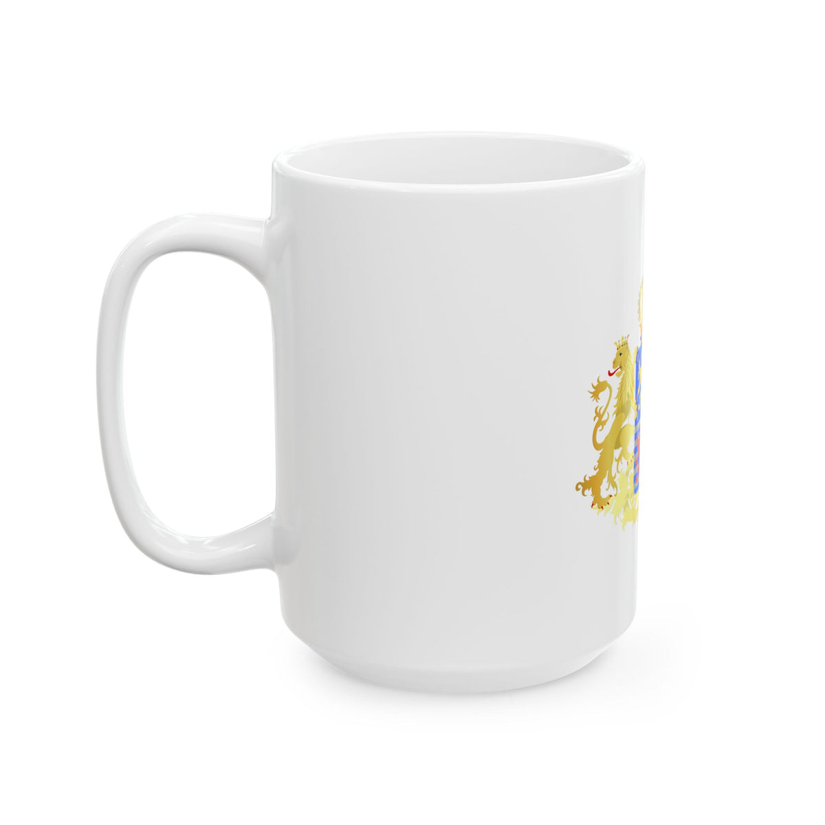 Middle coat of arms of the Grand Dukes of Luxembourg prior to 2000 - White Coffee Mug