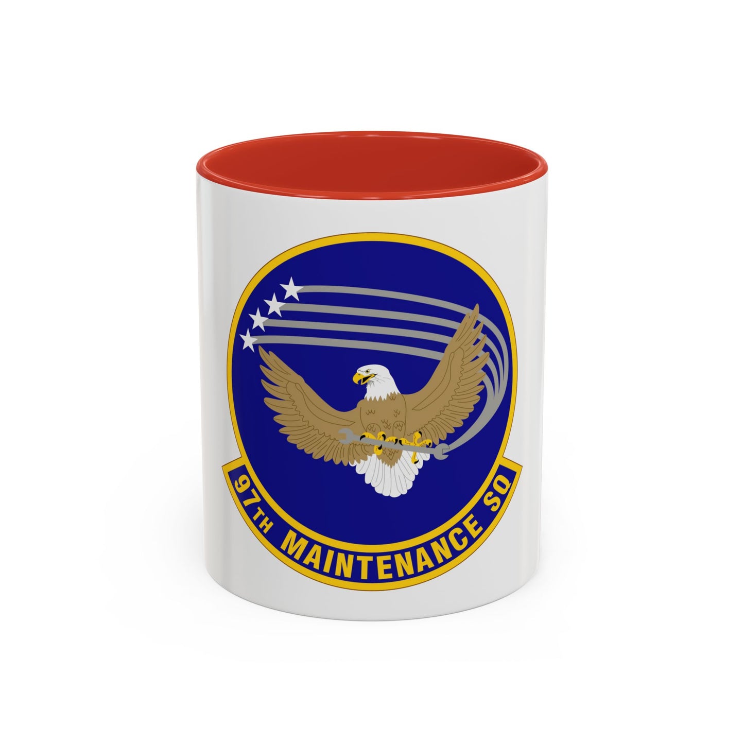 97 Maintenance Squadron AETC (U.S. Air Force) Accent Coffee Mug