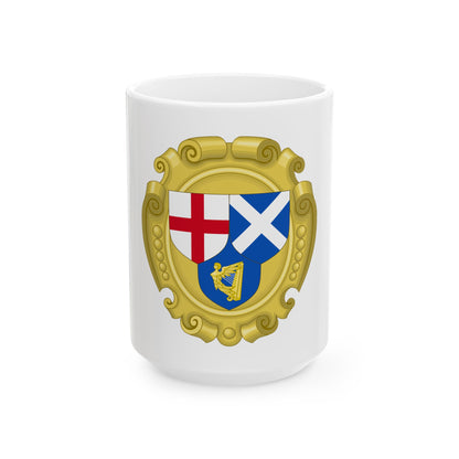 Coat of Arms of the Commonwealth of England, Scotland and Ireland - White Coffee Mug