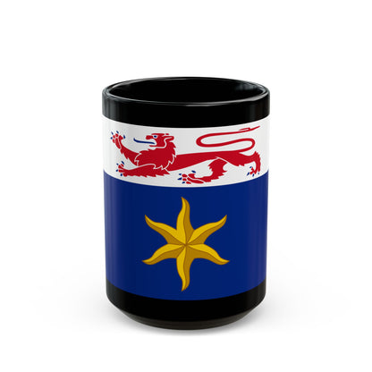 Flag of the City of Hobart Australia - Black Coffee Mug-15oz-Go Mug Yourself