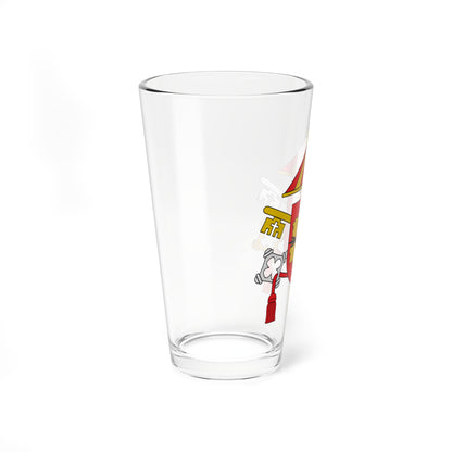 Escudo Basílica del Sagrado Corazón de Jesús de Getafe (Spain) (Coat of Arms) Pint Glass 16oz