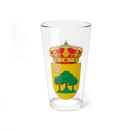 Escudo de Almunia de San Juan (Spain) (Coat of Arms) Pint Glass 16oz