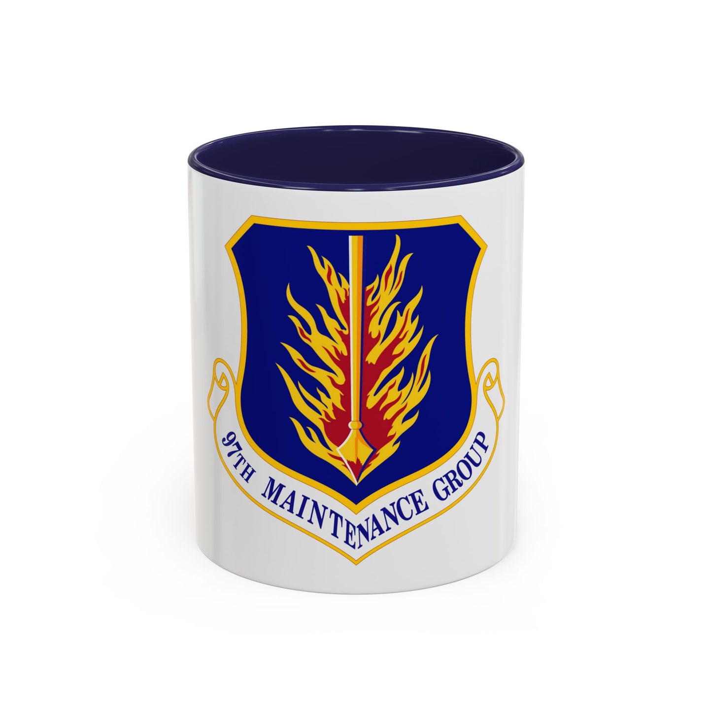 97 Maintenance Group AETC (U.S. Air Force) Accent Coffee Mug