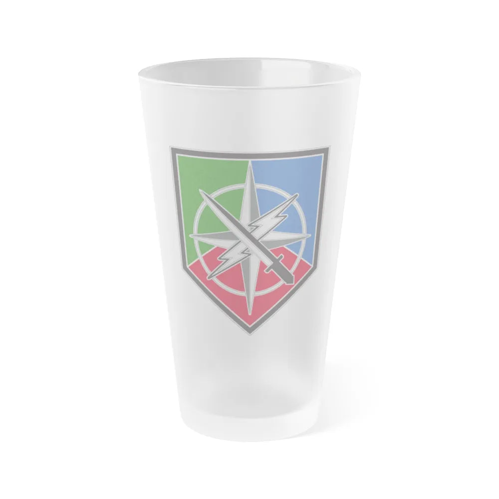 648 Maneuver Enhancement Brigade (U.S. Army) Frosted Pint Glass 16oz-Go Mug Yourself