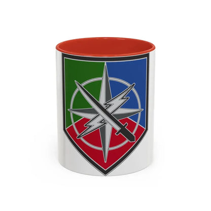 648 Maneuver Enhancement Brigade (U.S. Army) Accent Coffee Mug 11oz Red - Go Mug Yourself