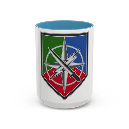 648 Maneuver Enhancement Brigade (U.S. Army) Accent Coffee Mug 15oz Light Blue - Go Mug Yourself
