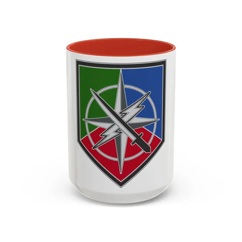 648 Maneuver Enhancement Brigade (U.S. Army) Accent Coffee Mug 15oz Red - Go Mug Yourself