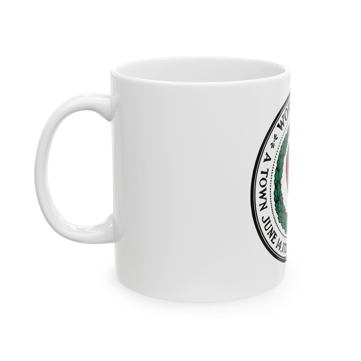 Seal of Worcester Massachusetts - White Coffee Mug