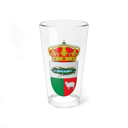 Escudo de La Almarcha2 (Spain) (Coat of Arms) Pint Glass 16oz