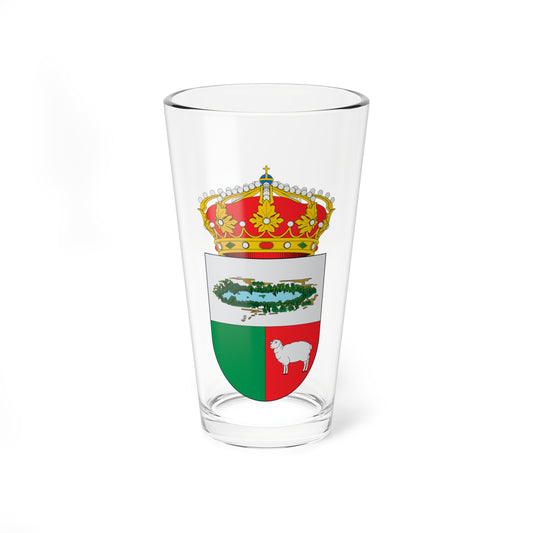 Escudo de La Almarcha2 (Spain) (Coat of Arms) Pint Glass 16oz