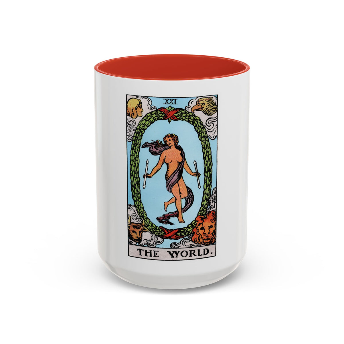 The World (Tarot Card) Accent Coffee Mug