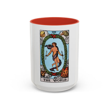 The World (Tarot Card) Accent Coffee Mug