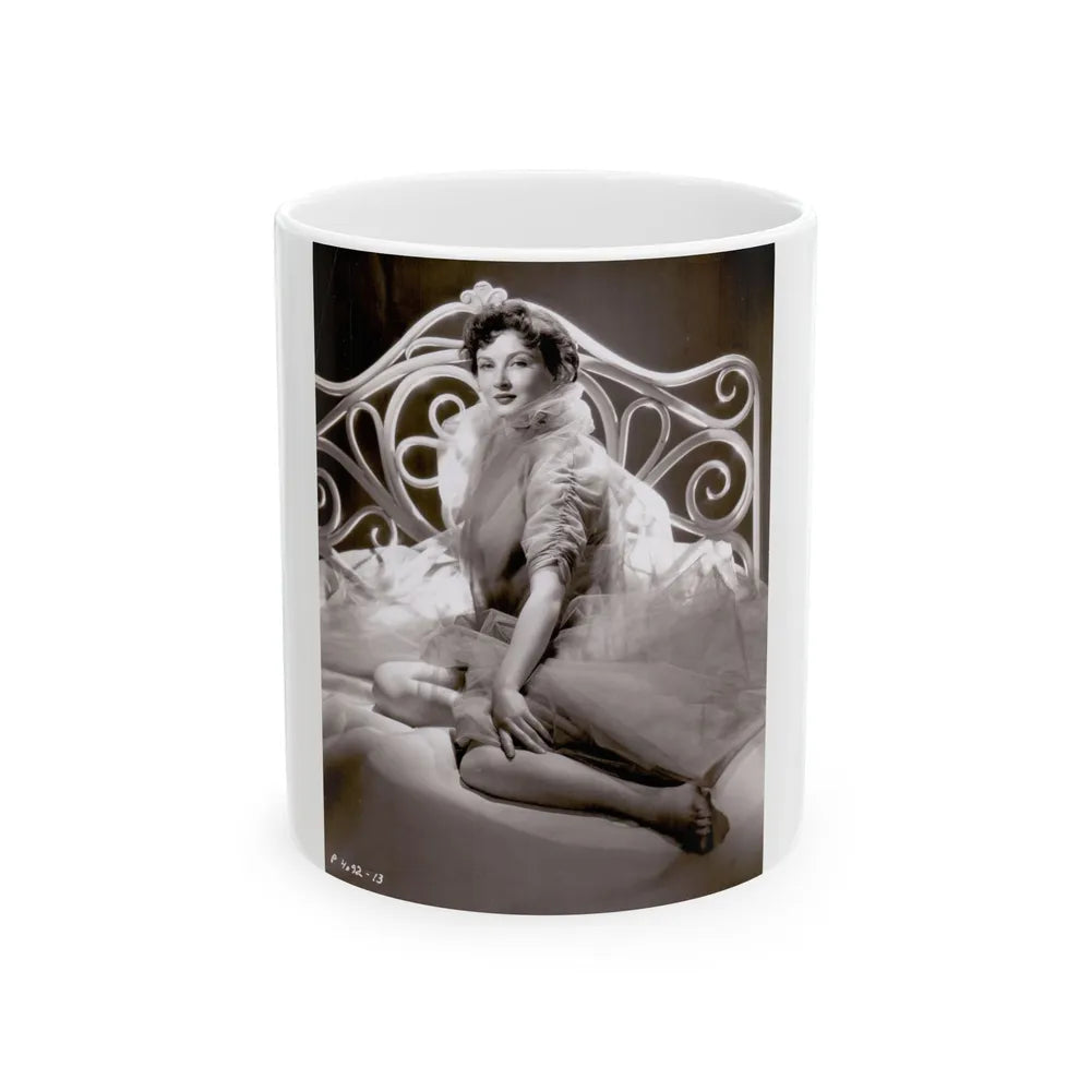 Carol Ohmart #51 (Vintage Female Icon) White Coffee Mug-11oz-Go Mug Yourself