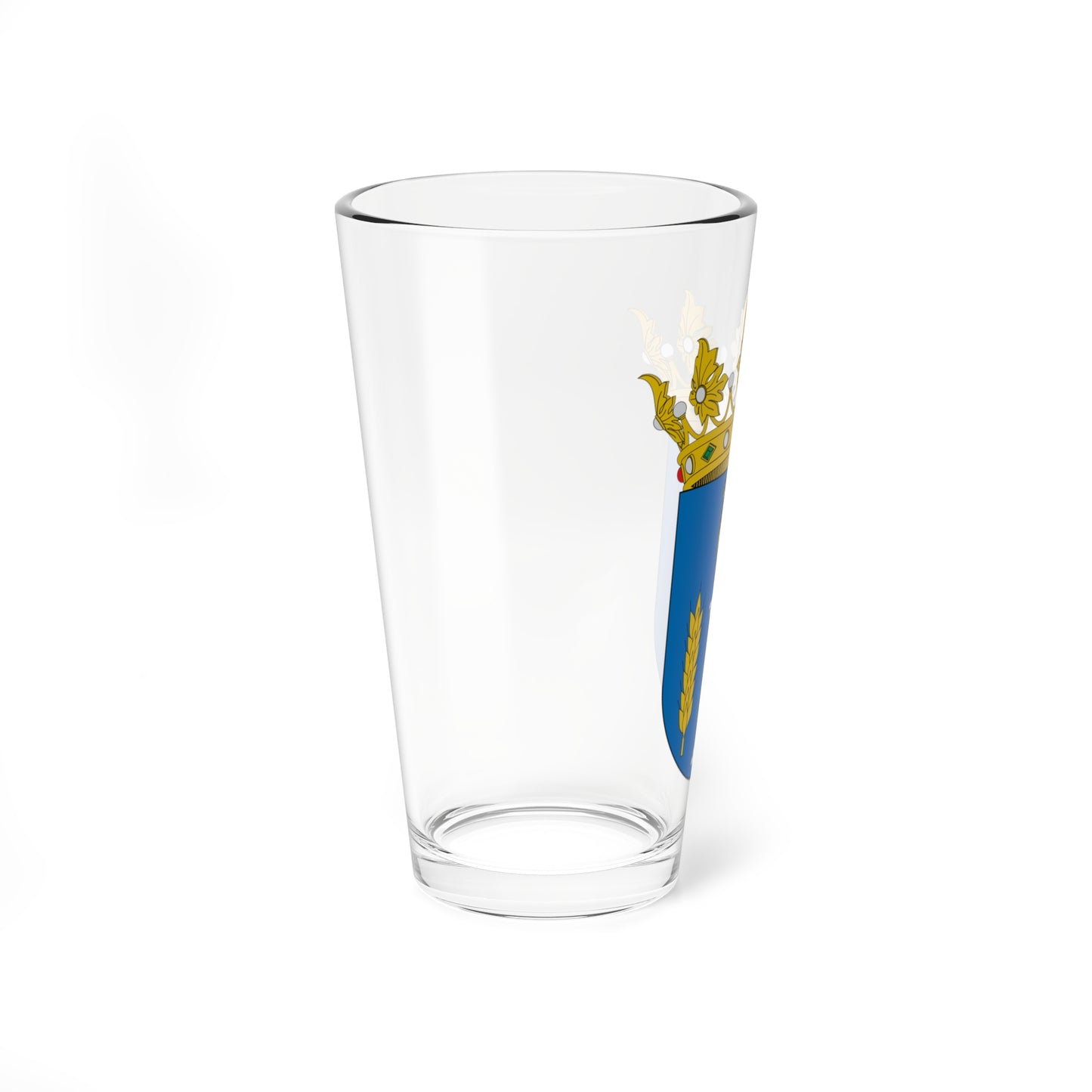 Escudo de La Puebla de Albortón (Spain) (Coat of Arms) Pint Glass 16oz