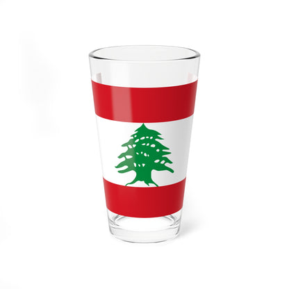Flag of Lebanon (Lebanon) Pint Glass 16oz