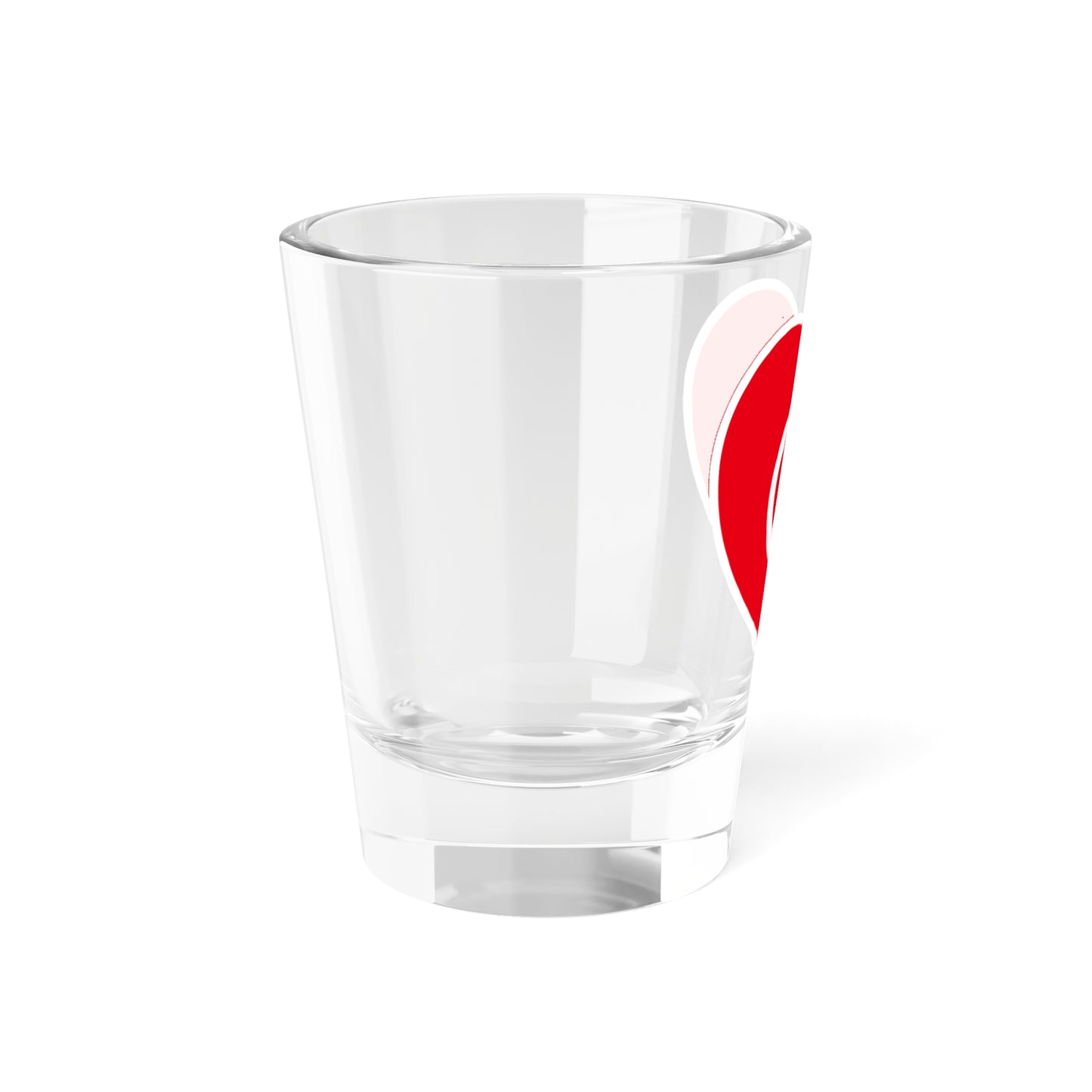 Tunisia flag heart white (Tunisia) Shot Glass 1.5oz