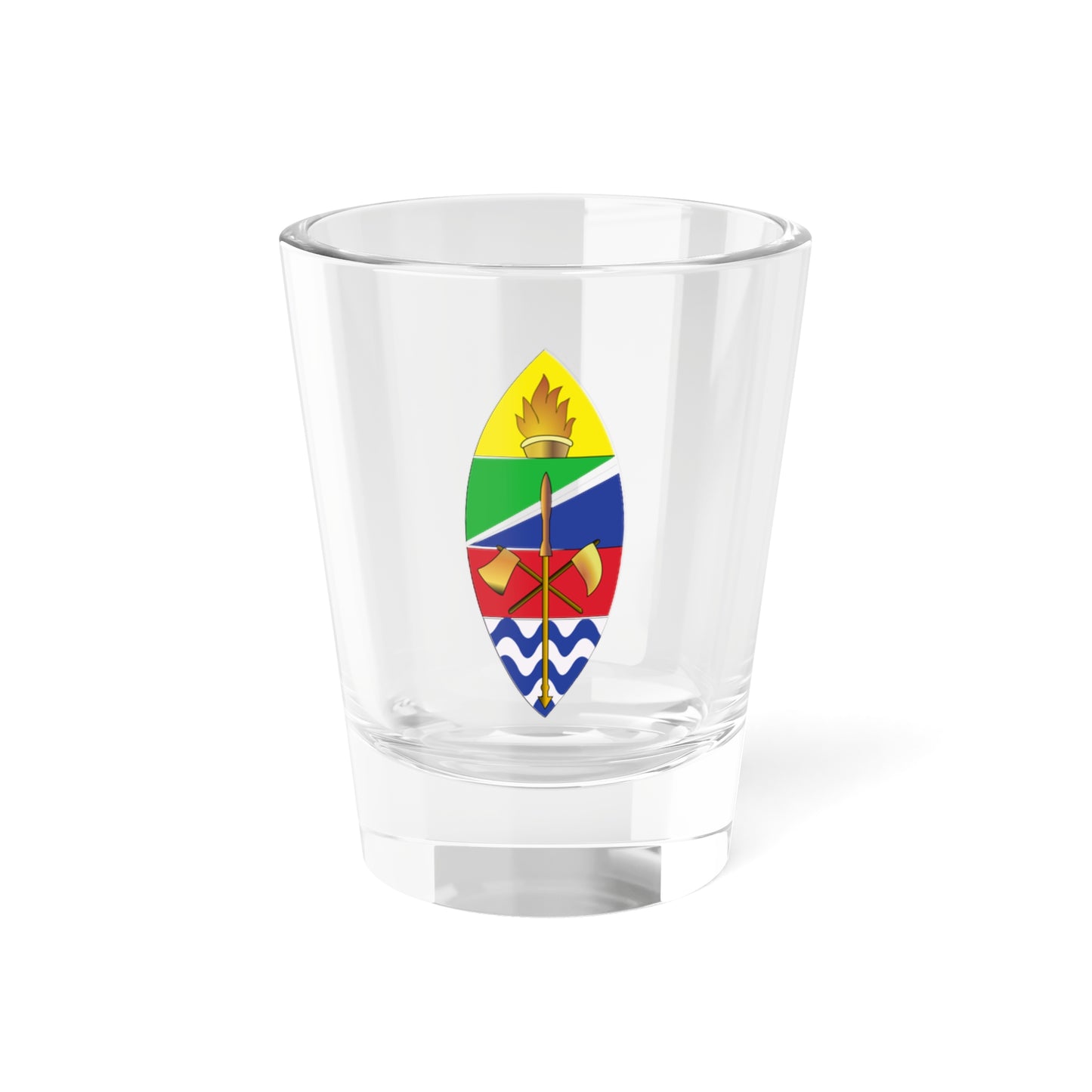 Insigne Tanzaniae (Tanzania) (Coat of Arms) Shot Glass 1.5oz