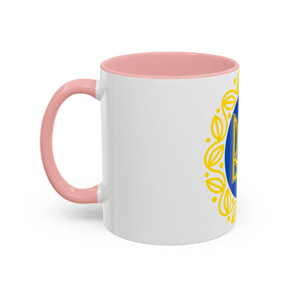Coat of arms of Ukrainian People's Republic - Accent Coffee Mug