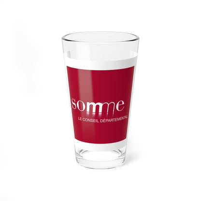 Flag of the Department of Somme Variant 1 (France) Pint Glass 16oz