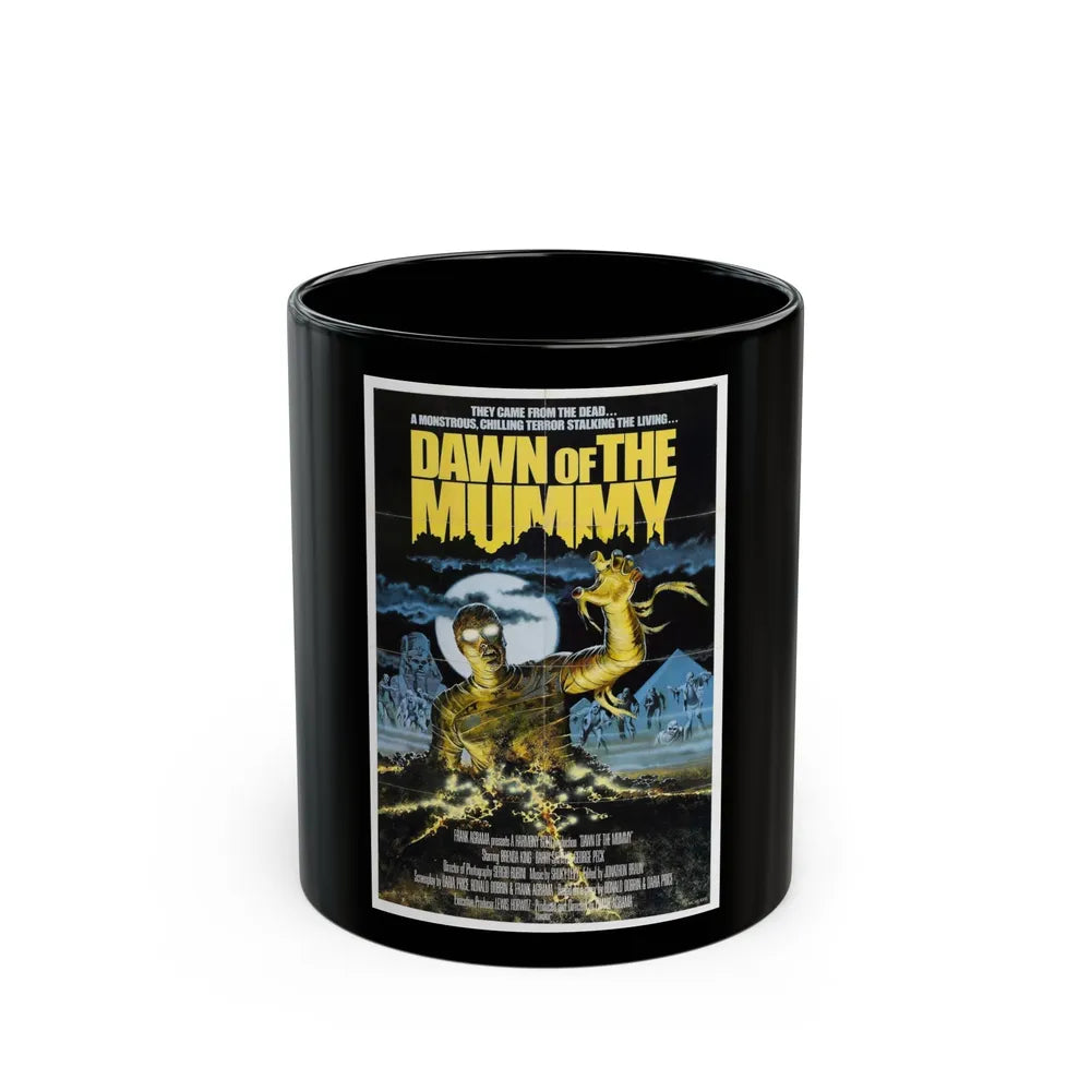 DAWN OF THE MUMMY 1981 Movie Poster - Black Coffee Mug-11oz-Go Mug Yourself