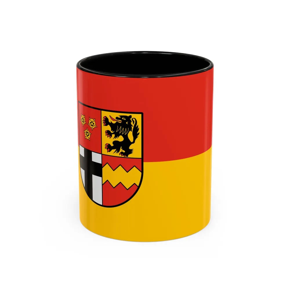 Flag of Euskirchen Germany - Accent Coffee Mug-11oz-Black-Go Mug Yourself