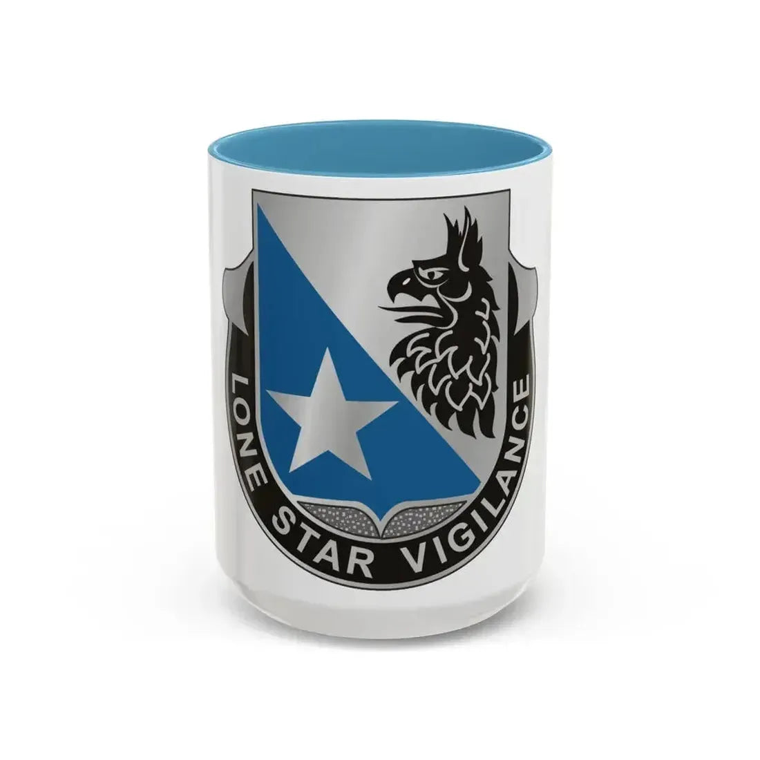649 Military Intelligence Battalion (U.S. Army) Accent Coffee Mug 15oz Light Blue - Go Mug Yourself