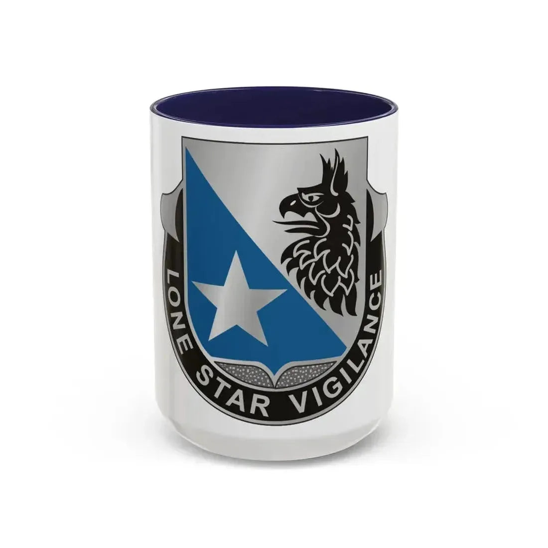649 Military Intelligence Battalion (U.S. Army) Accent Coffee Mug 15oz Navy - Go Mug Yourself