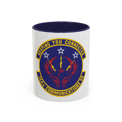 744th Communications Squadron (U.S. Air Force) Accent Coffee Mug