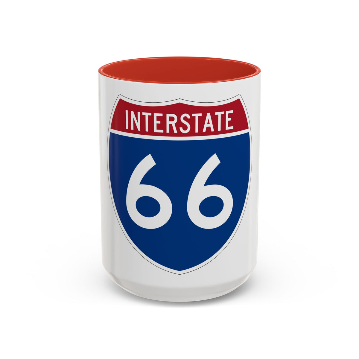 Interstate 66 (U.S. Highways) Accent Coffee Mug