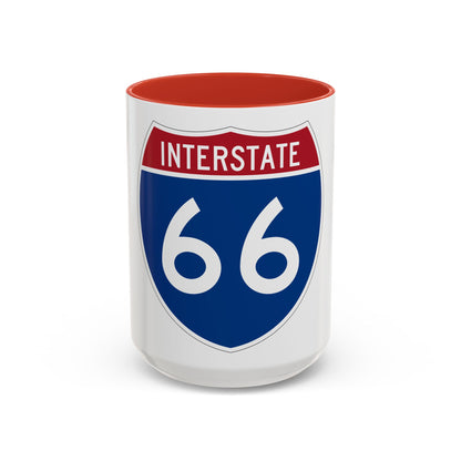 Interstate 66 (U.S. Highways) Accent Coffee Mug