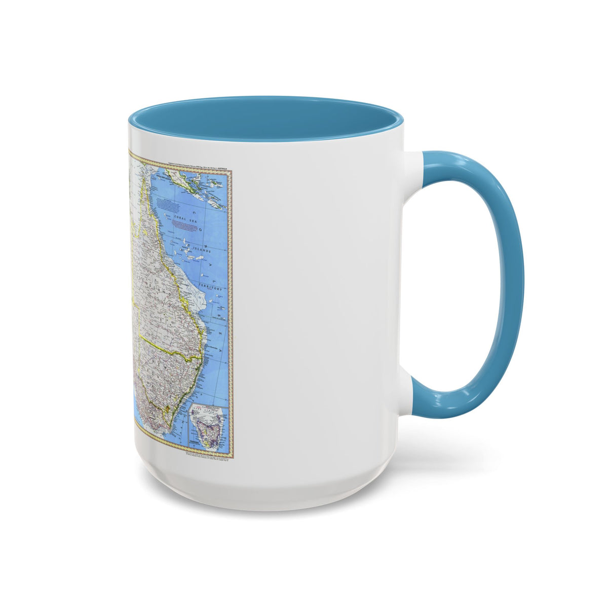 Australia (1979) (Map) Accent Coffee Mug