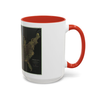 USA - Portrait U.S.A (1976) (Map) Accent Coffee Mug