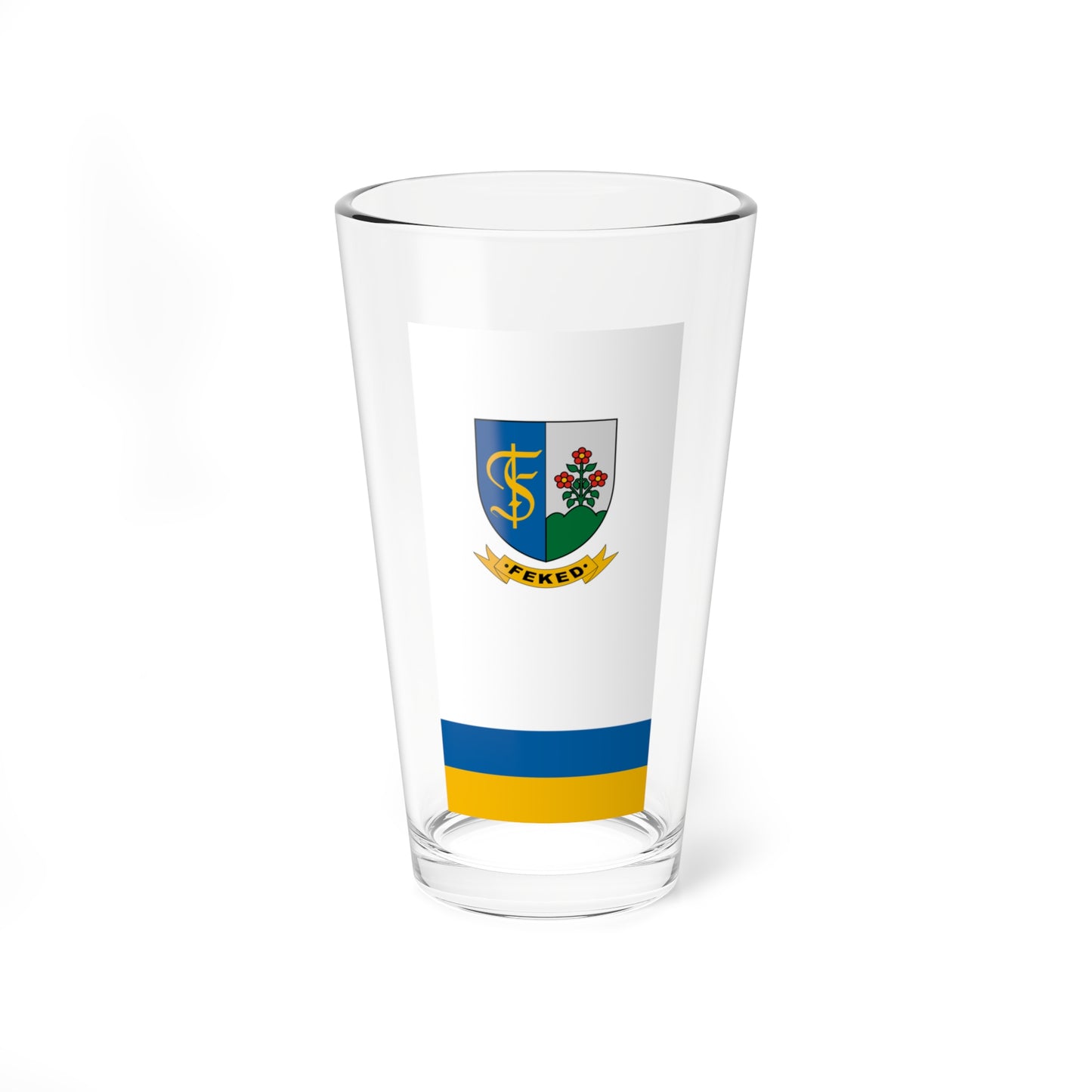 Flag of Feked (Hungary) Pint Glass 16oz