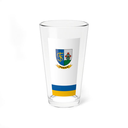 Flag of Feked (Hungary) Pint Glass 16oz