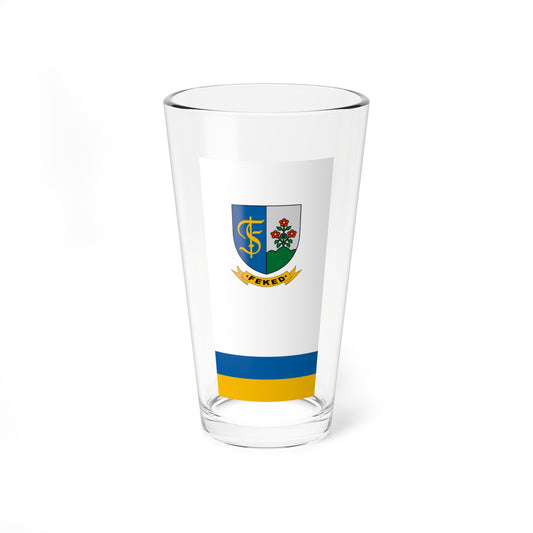 Flag of Feked (Hungary) Pint Glass 16oz