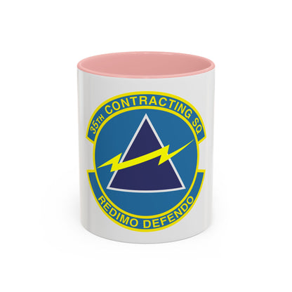 35th Contracting Squadron (U.S. Air Force) Accent Coffee Mug