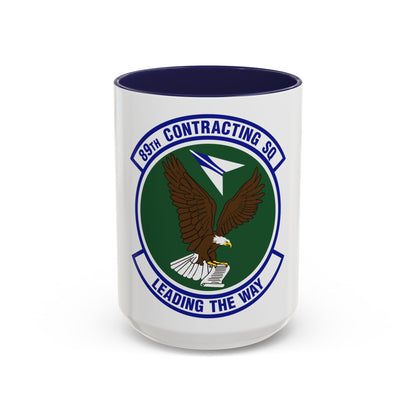 89th Contracting Squadron (U.S. Air Force) Accent Coffee Mug