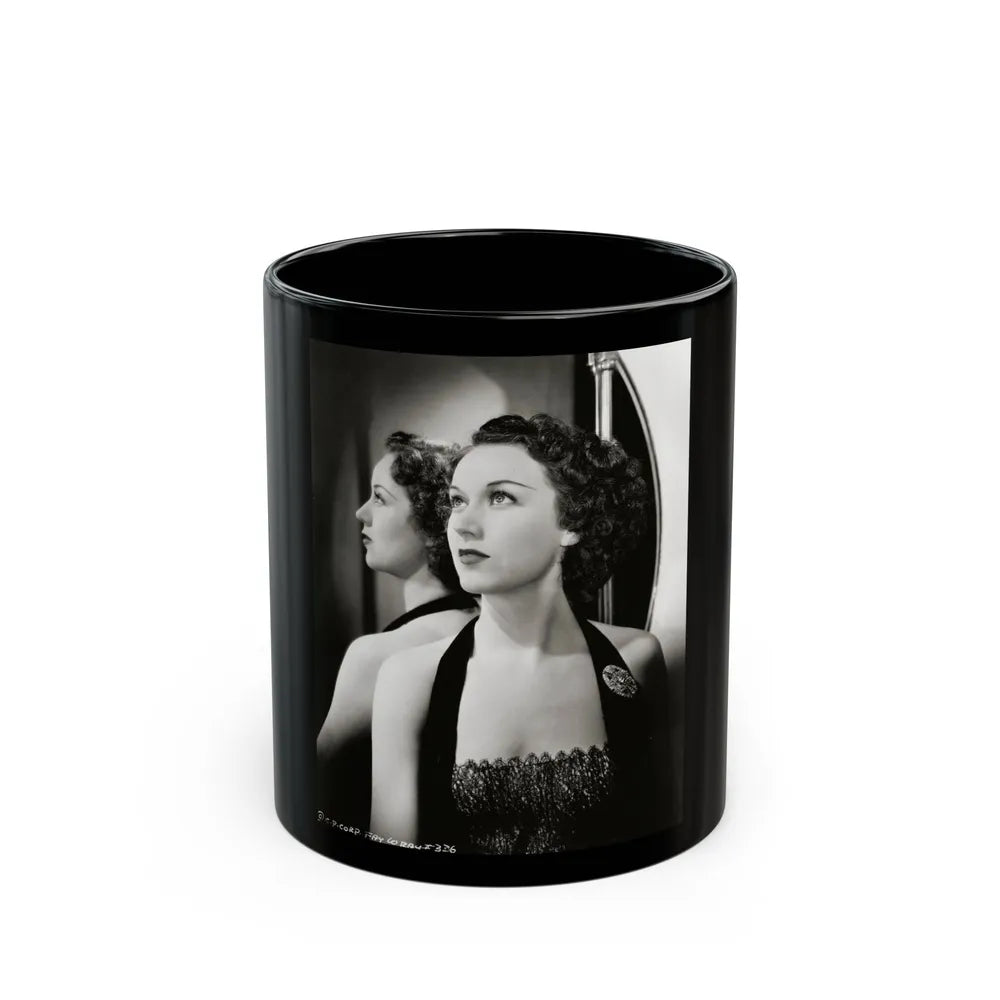 Fay Wray #212 (Vintage Female Icon) Black Coffee Mug-11oz-Go Mug Yourself