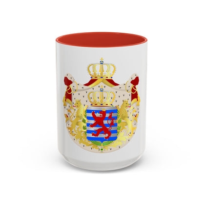 Greater coat of arms of the grand-duchy of Luxembourg - Accent Coffee Mug