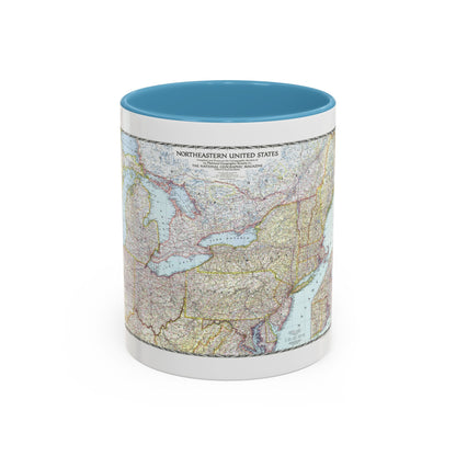 USA - Northeastern (1945) (Map) Accent Coffee Mug