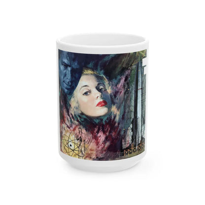 Dark Dominion part one, Collier's, April 2, 1954 - White Coffee Mug-15oz-Go Mug Yourself