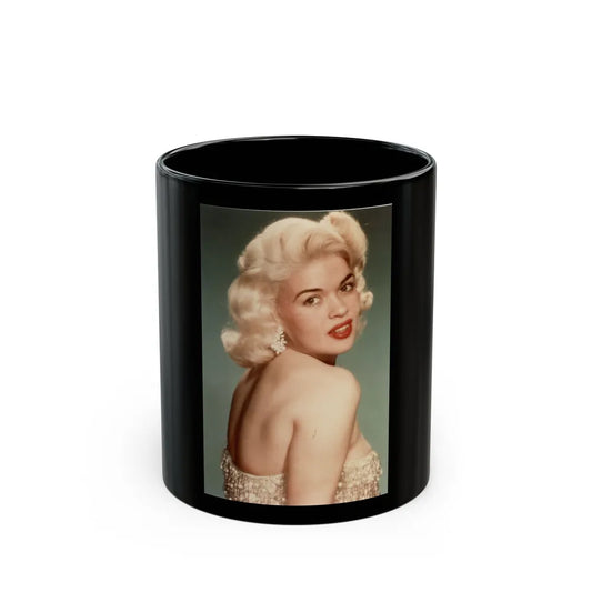 Jayne Mansfield #276 - 4x8 Color Glamour Portrait High Quality Re-Print (Vintage Female Icon) Black Coffee Mug-11oz-Go Mug Yourself