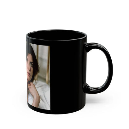 Katharine Ross #80 (Vintage Female Icon) Black Coffee Mug-Go Mug Yourself