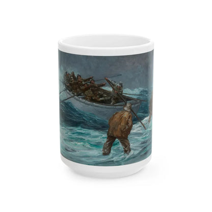 Coming Ashore, 1929 - White Coffee Mug-15oz-Go Mug Yourself